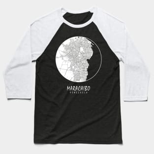 Maracaibo, Venezuela City Map - Full Moon Baseball T-Shirt